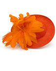 Statement Feather Flower Wide Brim Fascinator