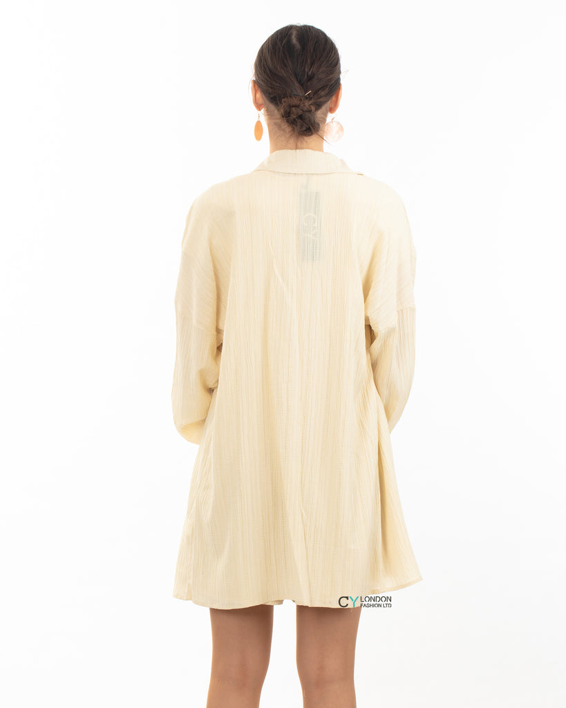Cotton blend Duben shirt and shorts in relaxed fit co-ords Suits in Cream