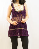 Crochet Tunic with Feather fastenings
