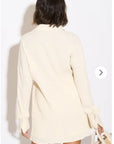 Cotton blend Duben shirt and shorts in relaxed fit co-ords Suits in Cream