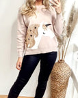 UNICORN HORSE sequin embellished Jumper