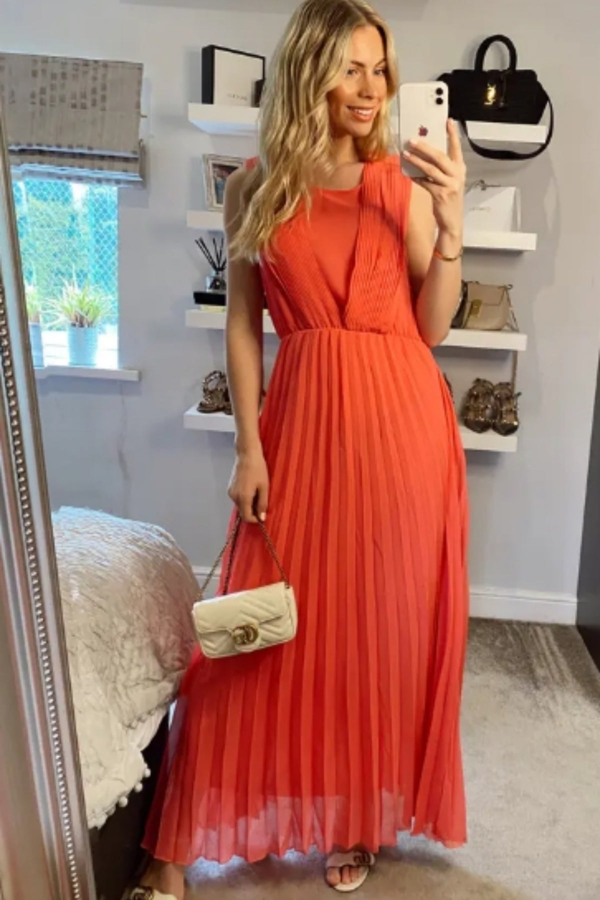Pleated Maxi dress