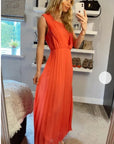 Pleated Maxi dress
