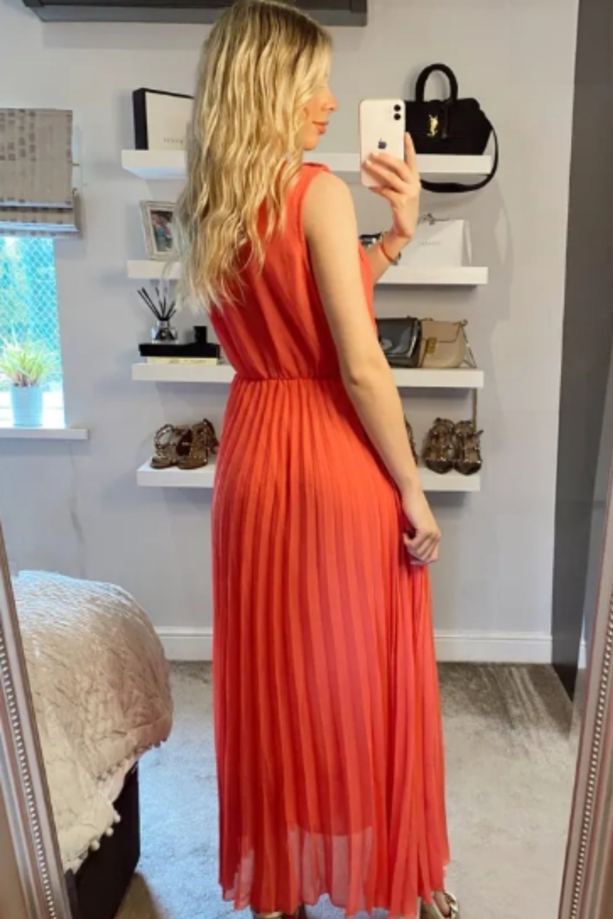 Pleated Maxi dress