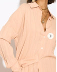 Cotton blend Duben shirt and shorts in relaxed fit co-ords Suits in Orange