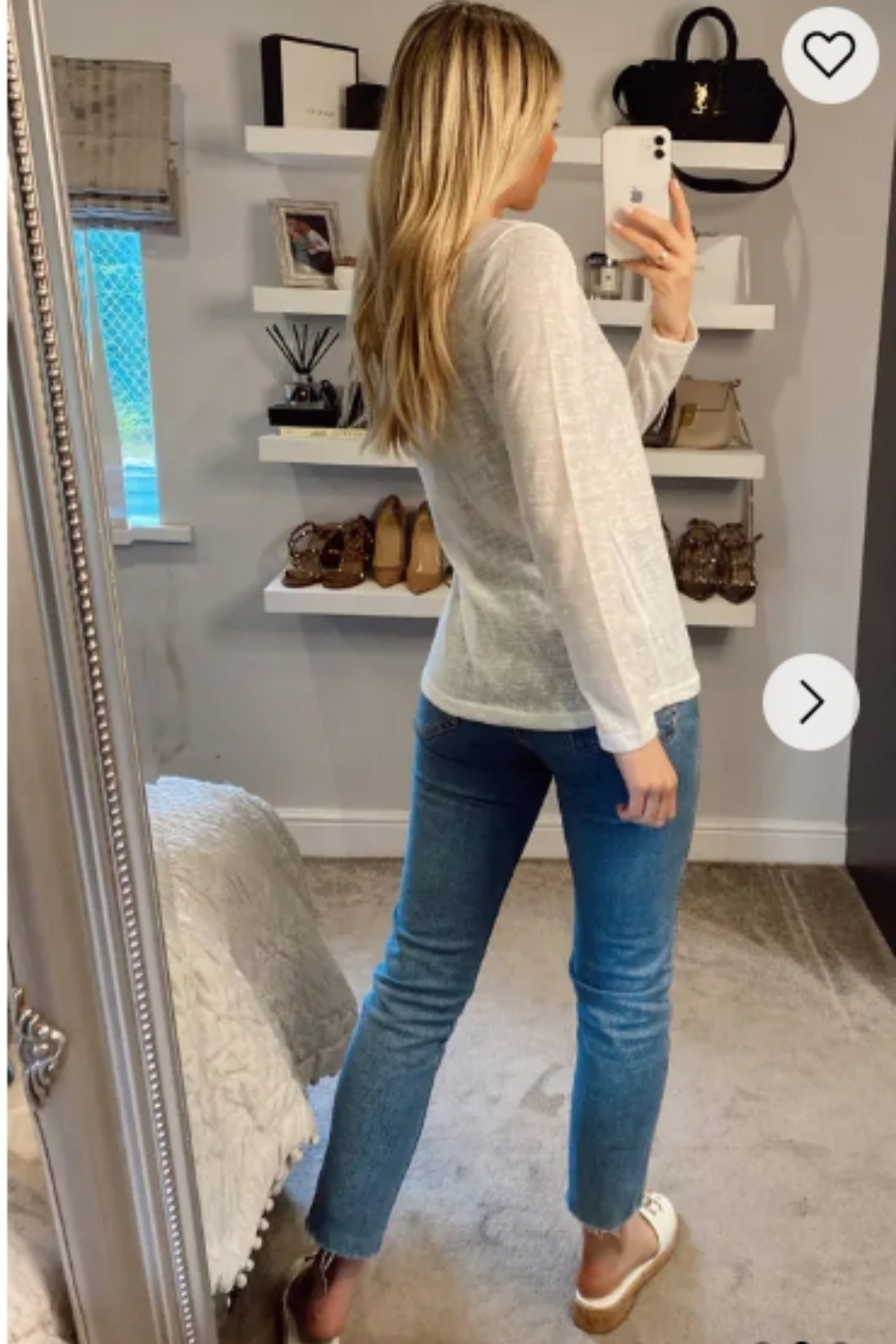 Diamanté Embellished Long Sleeve Top