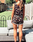 Parrot bird floral print tassel co-ords suits