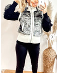 Faux Fur Jacket (Grey)