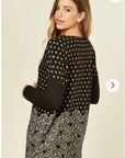 Sweet Heart polka dot print oversized jumper top