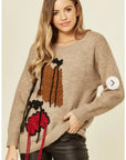 Fringe cable knit Jumper