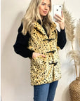 Faux Fur Oversize Hoody Coat