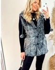 Faux Fur Oversize Hoody Coat
