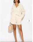 Cotton blend Duben shirt and shorts in relaxed fit co-ords Suits in Cream