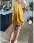 Oversized Sleeves Shirt in Yellow colour