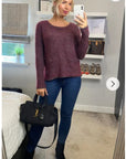 Burgundy Color knitted jumper