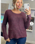 Burgundy Color knitted jumper