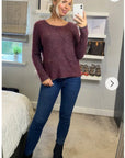Burgundy Color knitted jumper