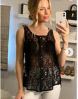 Lace Chiffon Top Shirt