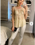 Lace Chiffon Top Shirt