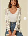 Floral Crochet Cardigan (3A)