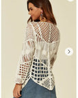 Floral Crochet Cardigan (3A)