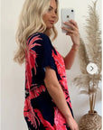 Coconut tree leaves print Top