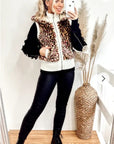 Faux Fur Waistcoat Jacket in Pink
