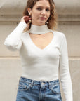 Soft knit Jumper top with Cut Outs design
