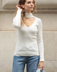 Soft knit Jumper top with Cut Outs design