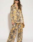 Silky Long Sleeve Shirt and trousers suits