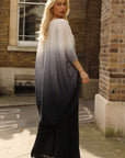 Sunset Ombre Draped Top & Pleated Trouser Co-Ord