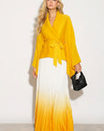 Full pleated Kimono sleeves cardigan top and tie dye print