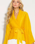 Full pleated Kimono sleeves cardigan top and tie dye print