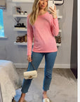 Diamanté Embellished Long Sleeve Top