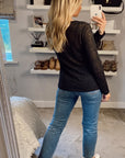 Diamanté Embellished Long Sleeve Top