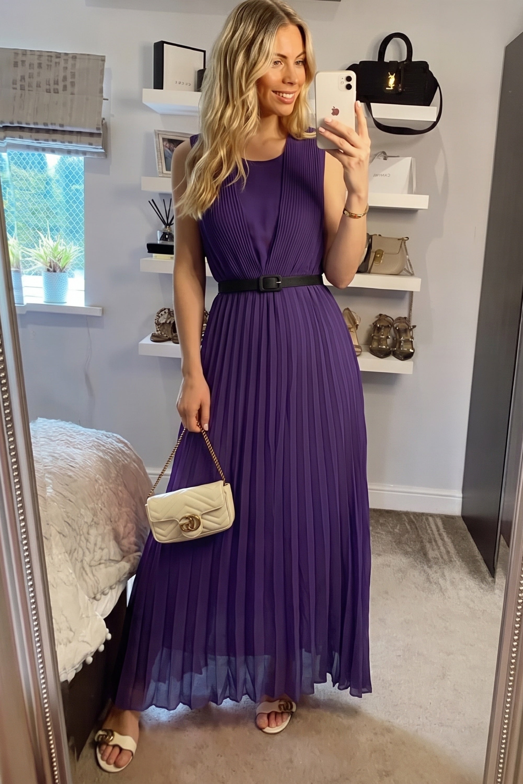 Pleated Maxi dress