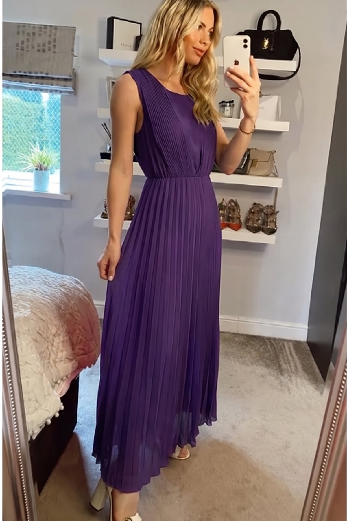 Pleated Maxi dress