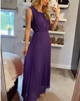 Pleated Maxi dress