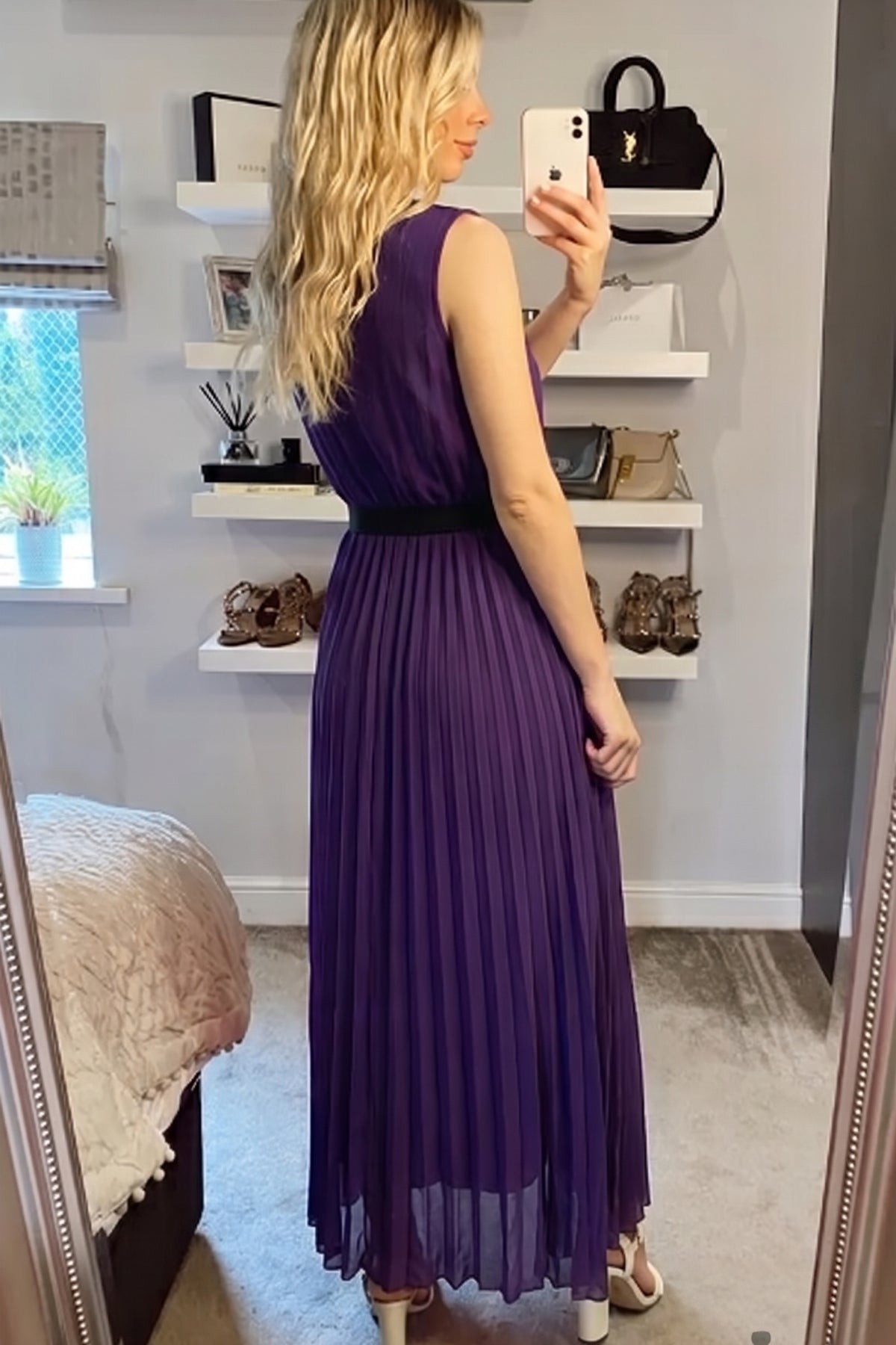 Pleated Maxi dress