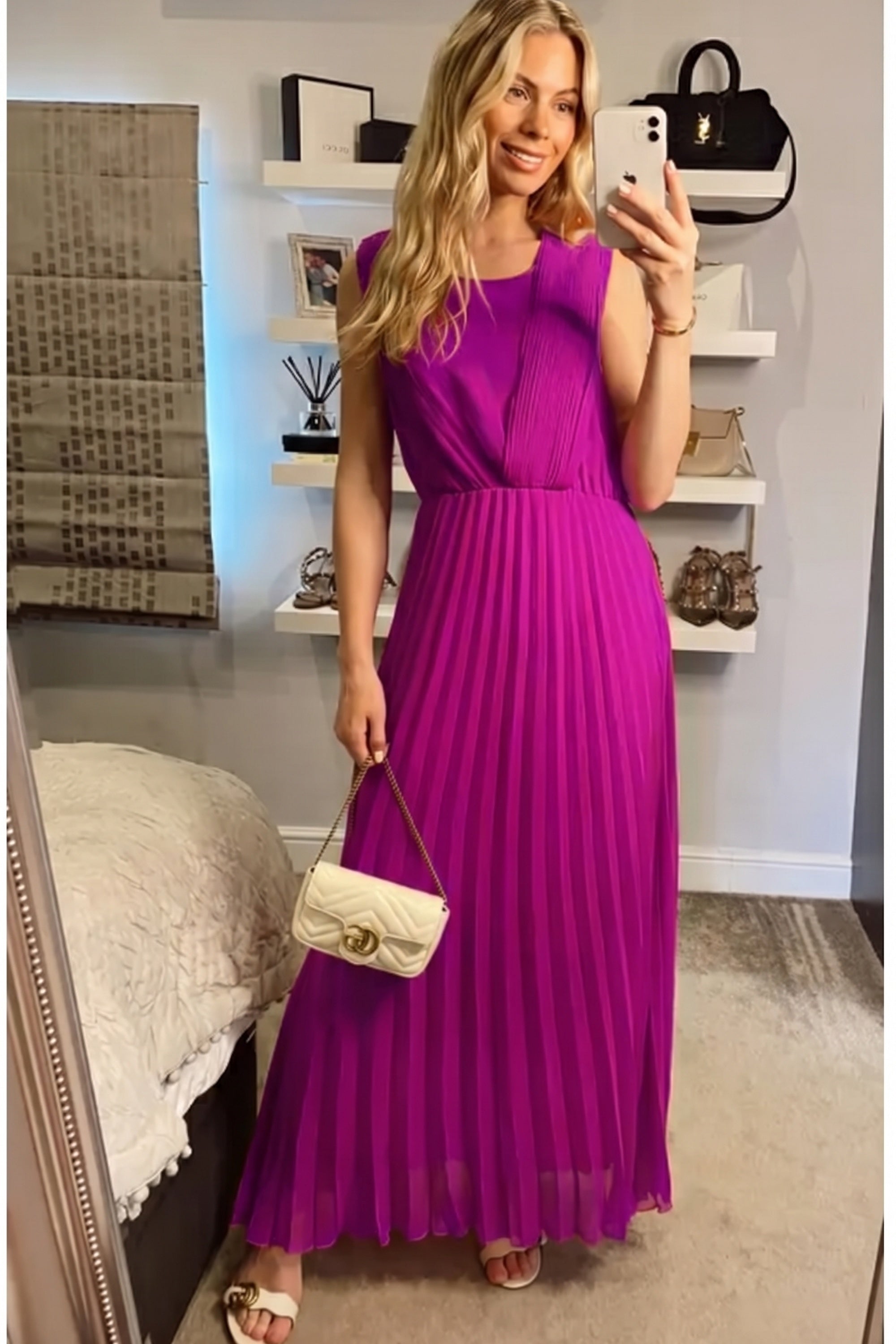 Pleated Maxi dress