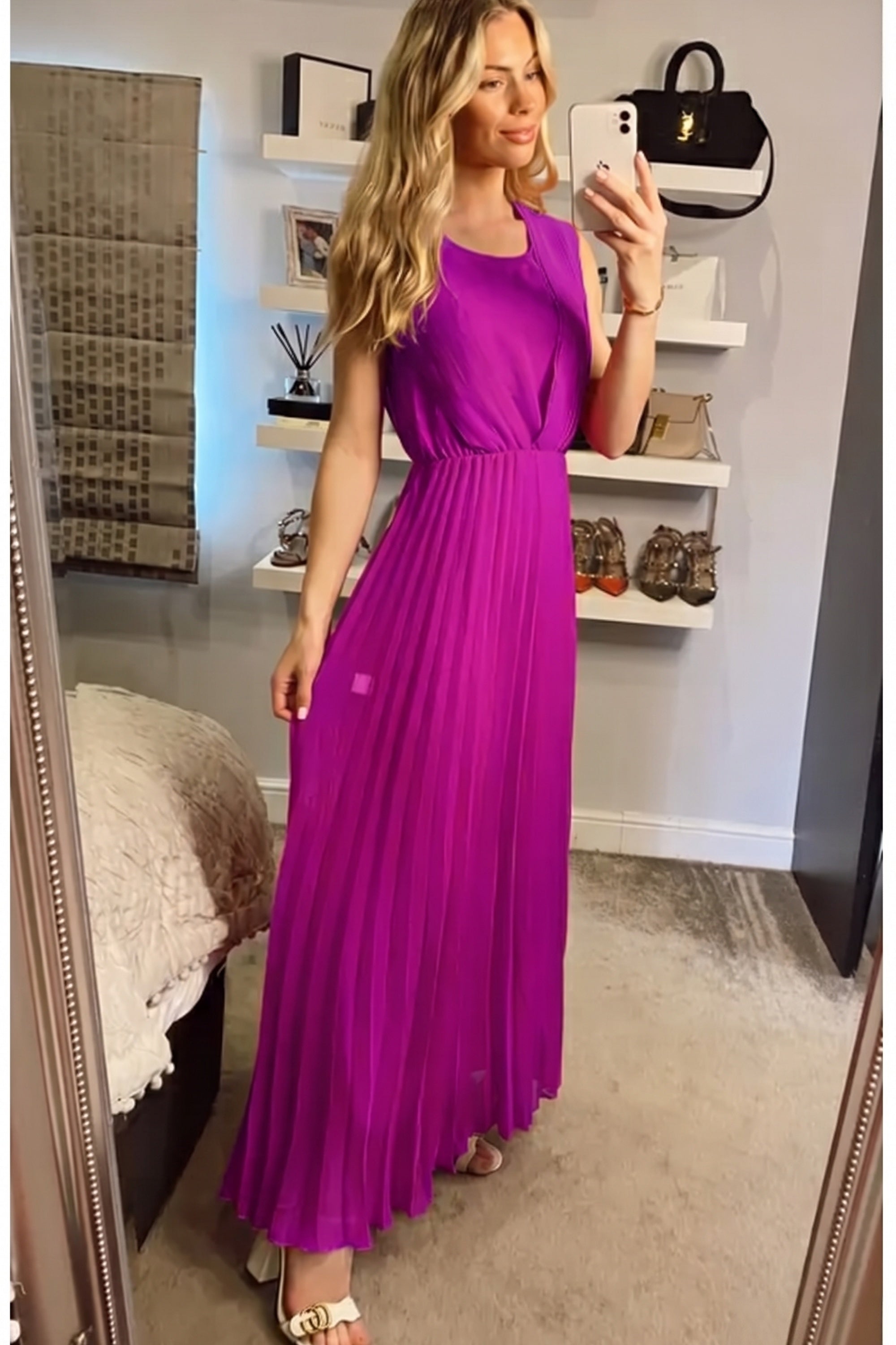 Pleated Maxi dress