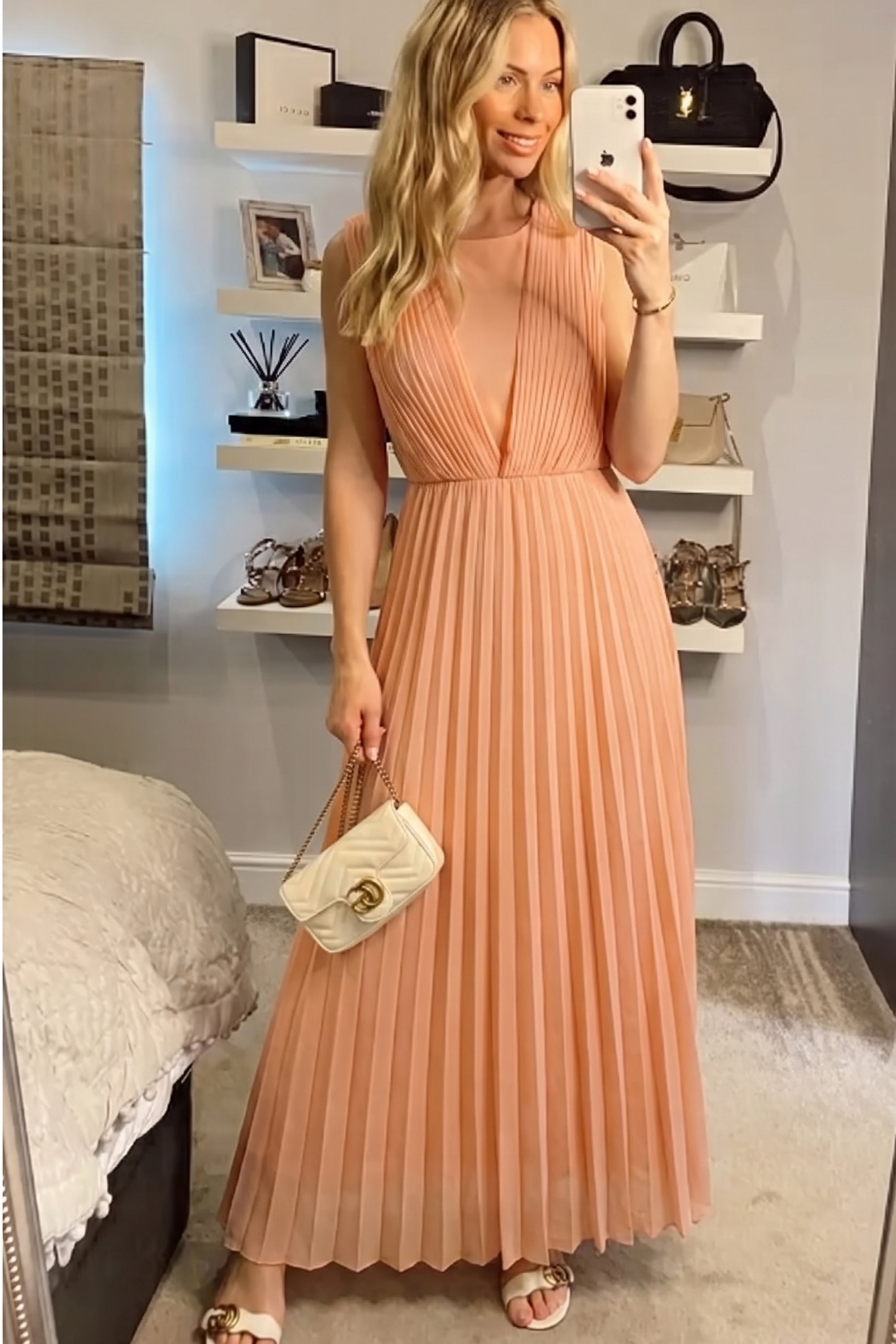 Pleated Maxi dress
