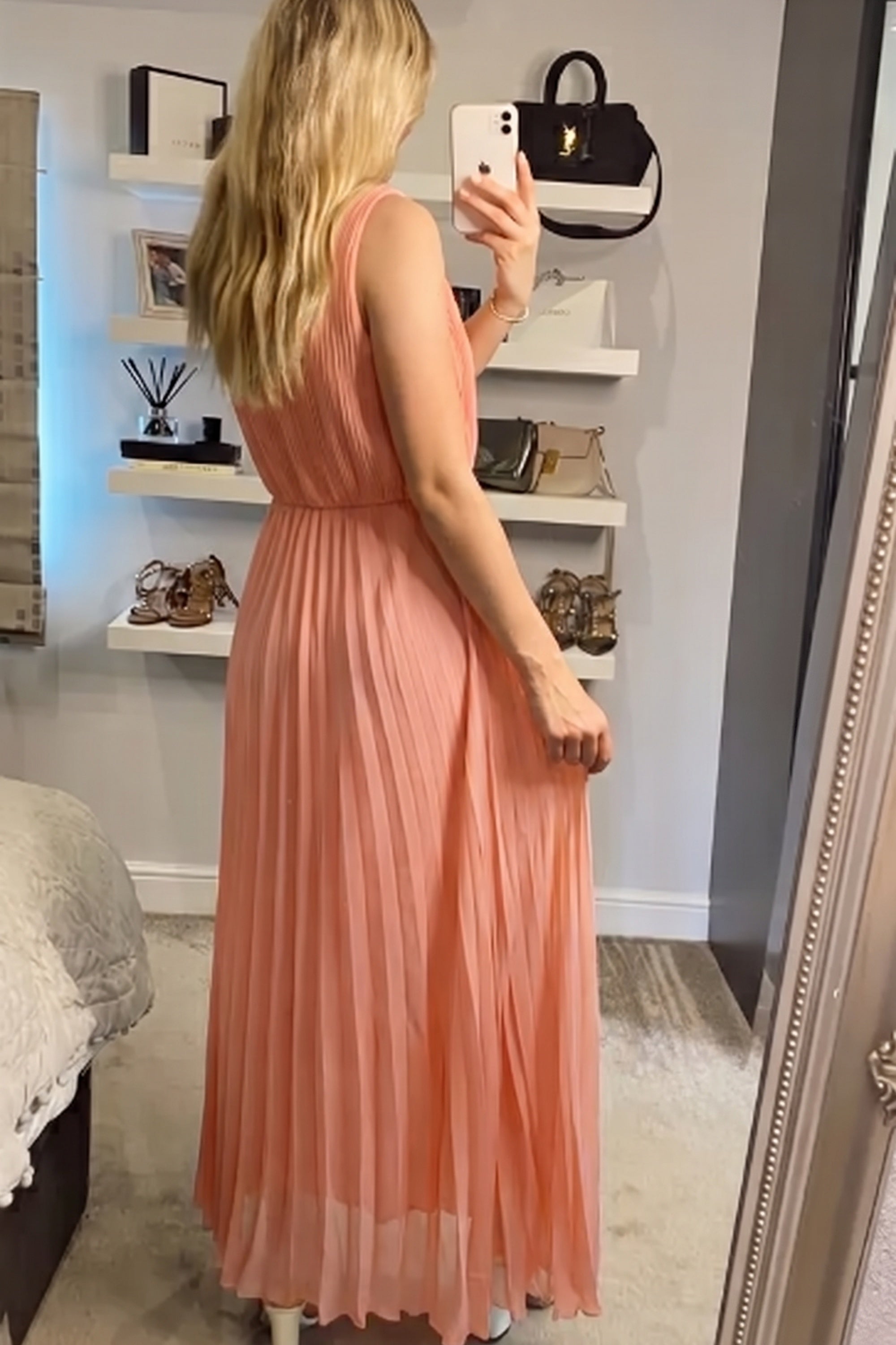 Pleated Maxi dress