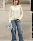 Christmas Tree Red / Cream Fluffy Jumper