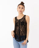 Lace Chiffon Top Shirt