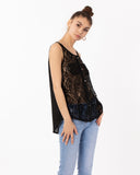 Lace Chiffon Top Shirt