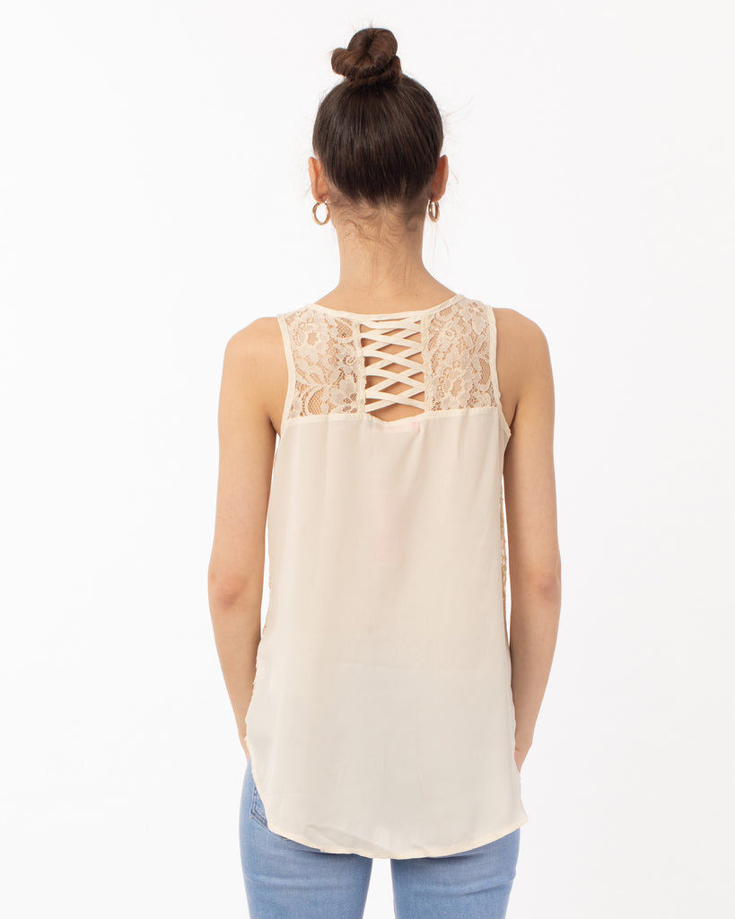 Lace Chiffon Top Shirt