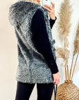 Faux Fur Oversize Hoody Coat
