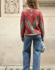 Knitted Aztec Print Jumper
