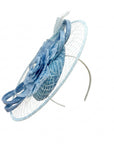Statement Floral Feather & Loop Mesh Fascinator